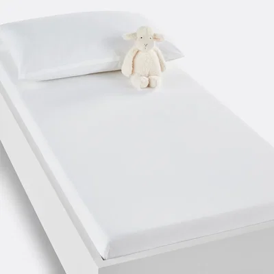 La Redoute Scenario Cot Fitted Sheet in Plain Cotton