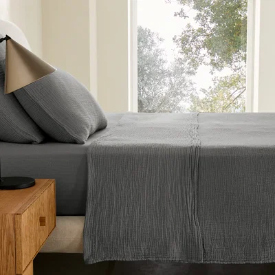 La Redoute Yafa Flat Sheet in Organic Cotton Muslin