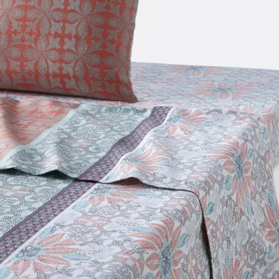 La Redoute Bergame Floral Brushed Cotton Flat Sheet