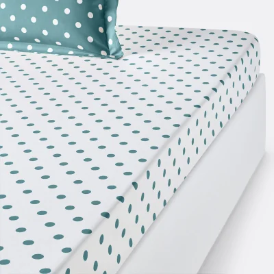 La Redoute Clarisse Polka Dot Cotton Fitted Sheet