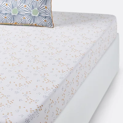 La Redoute Oja Graphic 100% Cotton Fitted Sheet