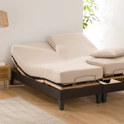 La Redoute Scenario Plain Cotton Fitted Sheet For Articulated Bed