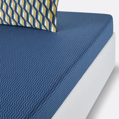 La Redoute Milano Graphic Cotton Percale 200 Thread Count Fitted Sheet