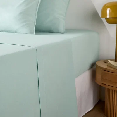 La Redoute Scenario Plain Washed Cotton Flat Sheet