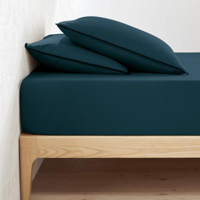 La Redoute Signatures Merida 25cm High Plain Washed Cotton Fitted Sheet