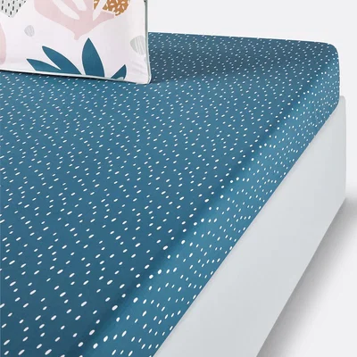 La Redoute Maranhao Spotted Cotton Fitted Sheet