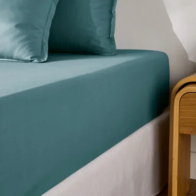 La Redoute Scenario Cotton Percale 200 Thread Count Fitted Sheet, 35cm Flap
