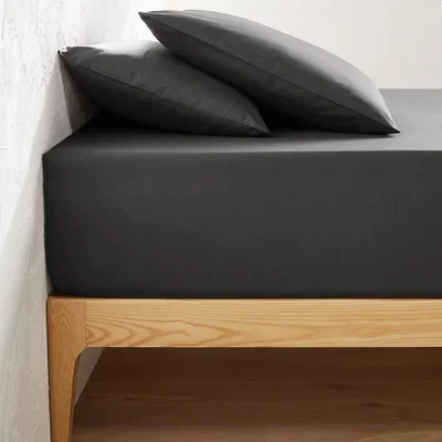 La Redoute Scenario 32cm High Plain Polycotton Fitted Sheet