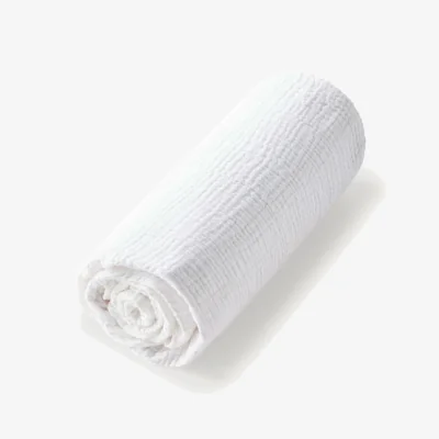 La Redoute Cuddly Organic Cotton Muslin 200 Thread Count Fitted Sheet