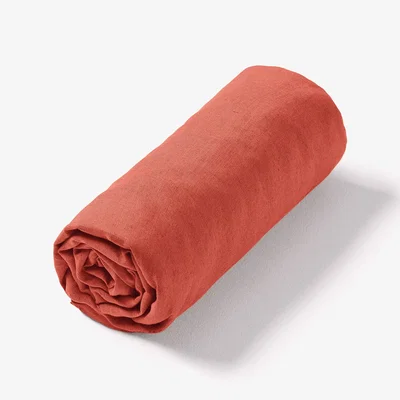 La Redoute Elina Washed Linen Fitted Sheet