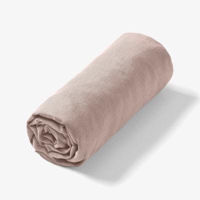 La Redoute Elina Washed Linen Fitted Sheet for Deep Mattresses (32cm)