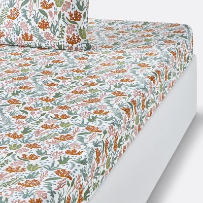 La Redoute Lara Floral Cotton Fitted Sheet