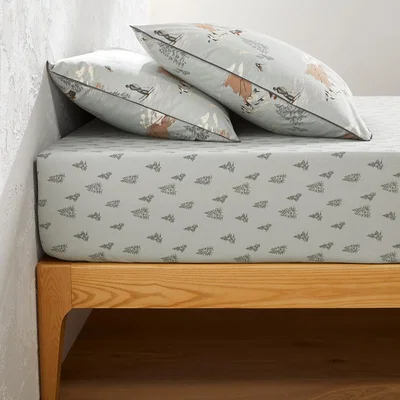 La Redoute Orvaz 100% Cotton Percale 200 Thread Count Fitted Sheet