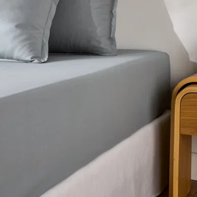 La Redoute Scenario Cotton Percale 200 Thread Count Fitted Sheet, 35cm Flap