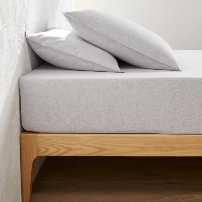 La Redoute Clara 30cm High Brushed Cotton Chambray Fitted Sheet