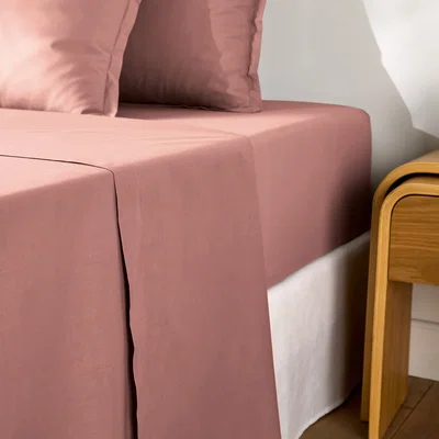 La Redoute Scenario Plain Cotton Percale 200 Thread Count Flat Sheet