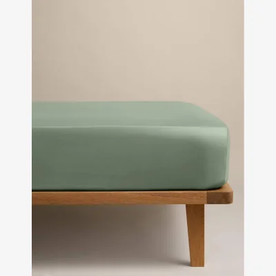 Marks & Spencer M&S Egyptian Cotton 400 Thread Count Silky Deep Fitted Sheet Sage
