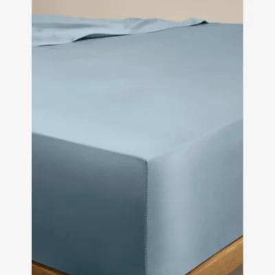 Marks & Spencer M&S Egyptian Cotton 400 Thread Count Silky StayPut Sheet Dusty Blue