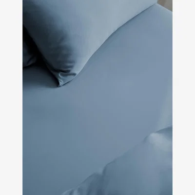Marks & Spencer M&S Collection Ultimate Multi-Depth Fitted Sheet - 5FT - Denim, Denim,Soft Blue,Clay,Neutral,White,Forest Green,Light Taupe,Dusky Pink,Charcoal,Dark Almond,Chambray,Sage,Silver Grey
