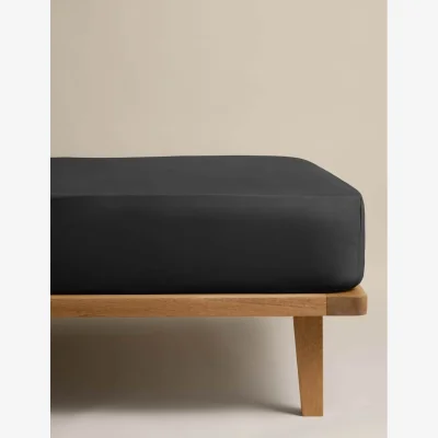 Marks & Spencer M&S Egyptian Cotton 230 Thread Count Crisp Fitted Sheet Black