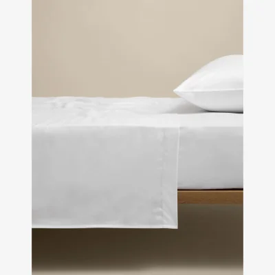 Marks & Spencer M&S Egyptian Cotton 400 Thread Count Silky Flat Sheet Blush Pink