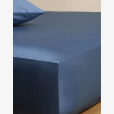 Marks & Spencer M&S Egyptian Cotton 230 Thread Count StayPut Fitted Sheet Slate Blue