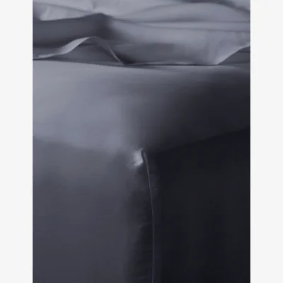 Marks & Spencer Bedfolk Pure Cotton Sateen Fitted Sheet Navy