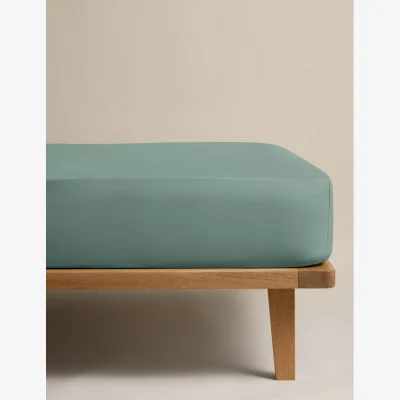 Marks & Spencer M&S Pure Egyptian Cotton StayPut Fitted Sheet Smokey Green