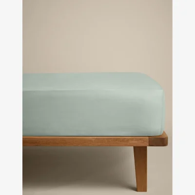Marks & Spencer M&S Cotton Rich Deep Fitted Sheet Sage