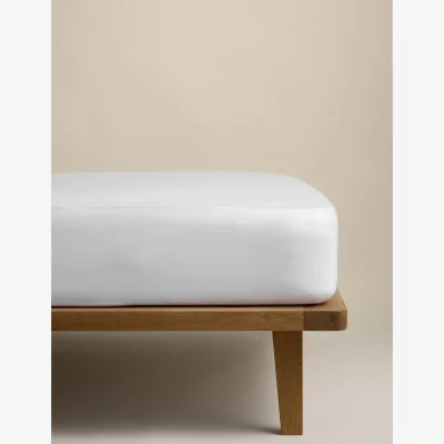 Marks & Spencer M&S Egyptian Cotton 400 Thread Count Silky Deep Fitted Sheet White