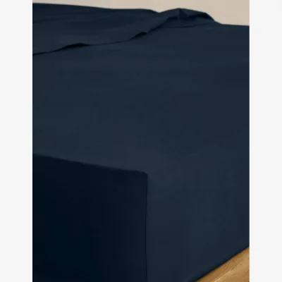 Marks & Spencer M&S Cotton Rich Deep Fitted Sheet Navy