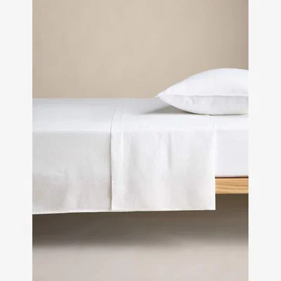 Marks & Spencer M&S Collection Pure Linen Flat Sheet - 6FT - White, Silver Grey,Chestnut,White,Khaki