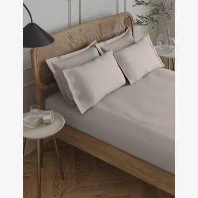 Marks & Spencer M&S Egyptian Cotton 230 Thread Count Flat Sheet - 6FT - Mink, Mink,Ice White,Cream,Silver Grey,Midnight Navy,Dusted Pink