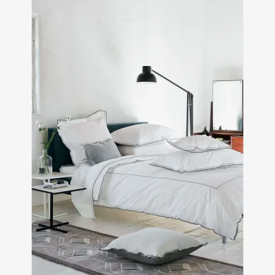 Marks & Spencer Designers Guild Pure Cotton 400 Thread Count Flat Sheet Grey Mix