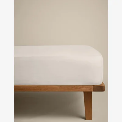 Marks & Spencer M&S Cotton Rich Deep Fitted Sheet Linen