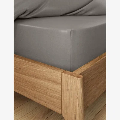 Marks & Spencer M&S Collection Comfortably Cool Lyocell Rich Deep Fitted Sheet - 5FT - Dark Grey, Natural,Wild Sage,White,Powder Blue,Light Grey,Cream,Dark Grey,Blush Pink