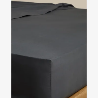 Marks & Spencer M&S Cotton Rich Fitted Sheet Charcoal
