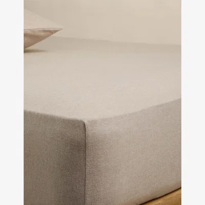 Marks & Spencer M&S Cotton Rich StayPut Extra Deep Fitted Sheet with Cashmere Neutral