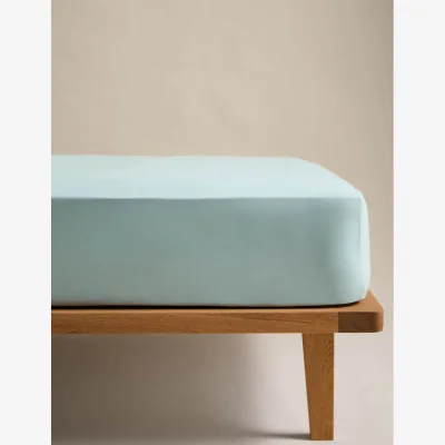 Marks & Spencer M&S Body Sensor™ Pure Cotton Fitted Sheet Blue