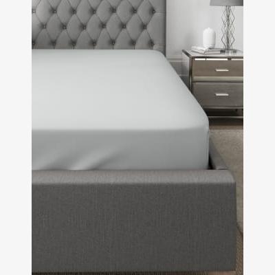 Marks & Spencer Autograph  Supima&reg; 750 Thread Count Deep Fitted Sheet - DBL - Light Grey, Light Grey