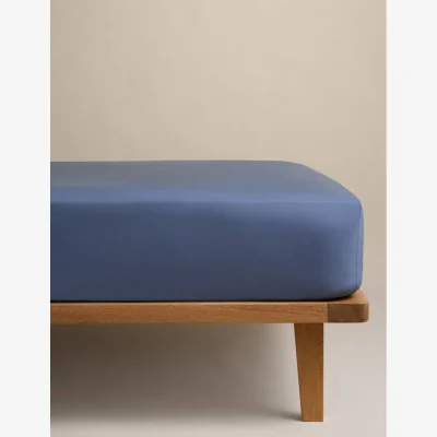 Marks & Spencer M&S Pure Egyptian Cotton StayPut Fitted Sheet Slate Blue