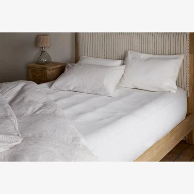 Nkuku nkuku Cela Hemp & Cotton Fitted Sheet | Textiles | Natural | Super King