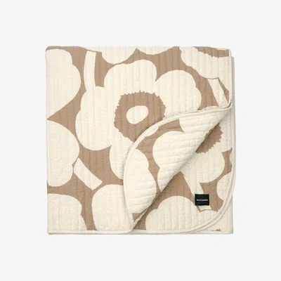 Nordic Nest Marimekko Unikko sheet 260x260 cm linen off white