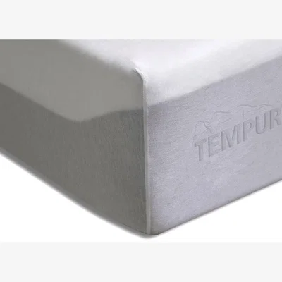 Downtown Home By Tempur Thermoregulating Mattress Protector/Fitted Sheet - White - Double - 135cm x 200cm