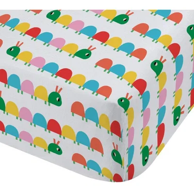 Downtown Catherine Lansfield Curious Caterpillar Fitted Sheet - Multi - Single