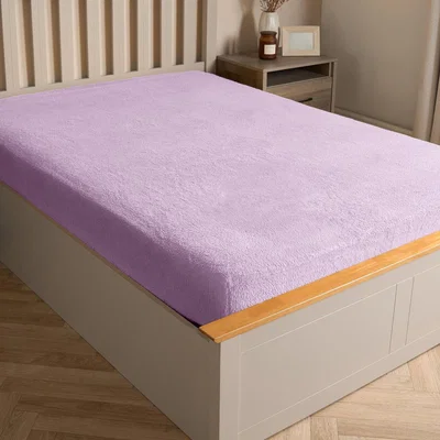 The Range Teddy Fleece Thermal Fitted Bed Sheet - Lilac / King