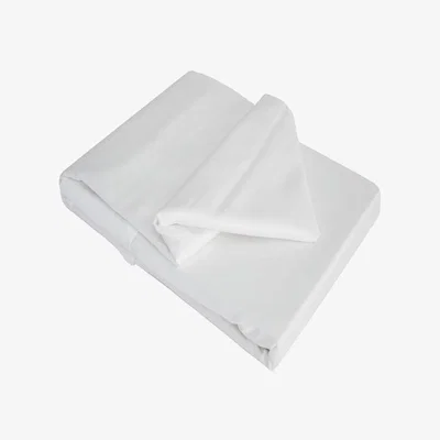 The Range 100 Cotton Sateen Flat Sheet - BM181 - White / Superking