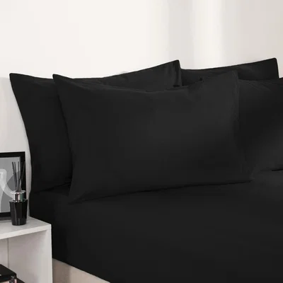 The Range Bed Sheet Deep Fitted - Black / Single