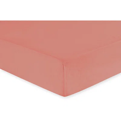 The Range My Home Polycotton Fitted Sheet  - Terracotta / King