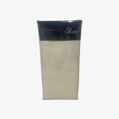 The Range 400 Thread Count Single Flat Sheet - Plain Ivory